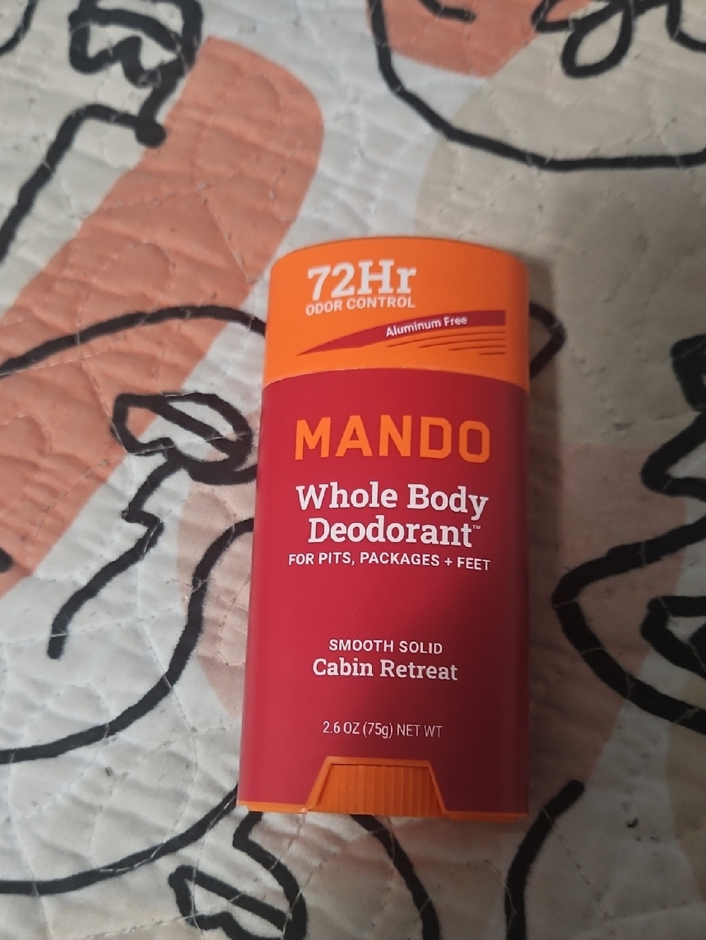 Whole Body Deodorant Smooth Solid - Cabin Retreat (Red/Orange)